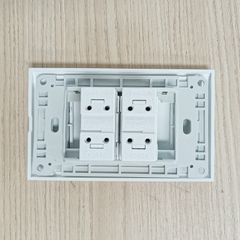 Công Tắc Điện Âm Tường 2 Nút Nhấn Một Chiều Hàn Quốc Dosel DLW2107