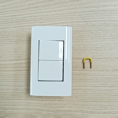 Công Tắc Điện Âm Tường 2 Nút Nhấn Một Chiều Hàn Quốc Dosel DLW2107