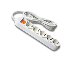 Ổ Cắm Điện Hàn Quốc 5 Lỗ 1 Công Tắc Dosel DM2218