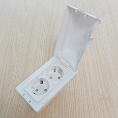 Ổ Cắm Điện Chống Nước Nắp Dọc Hàn Quốc Dosel DC2214 (Hộp 5 Cái)