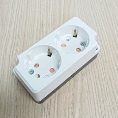 Ổ Cắm Điện Đế Nổi 2 Chấu Hàn Quốc Dosel DC1211
