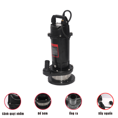 Máy Bơm Chìm 1/2HP Stanic SNP370S (Dây Đồng, Đầu Ra Ø34mm)