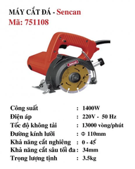 Máy Cắt Gạch Sencan 751108 1400W