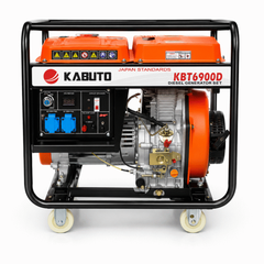 Máy Phát Điện Chạy Dầu Trần 5.5kW Kabuto KBT6900D (Đề Điện, Bánh Xe)