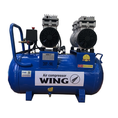 Máy Nén Khí Không Dầu Giảm Âm 2HP 50L Wing TW-OF750x2