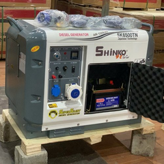 Máy Phát Điện Chạy Dầu 5Kw SHINKO SK6500TN (siêu chống ồn)