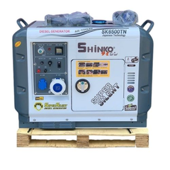 Máy Phát Điện Chạy Dầu 5Kw SHINKO SK6500TN (siêu chống ồn)
