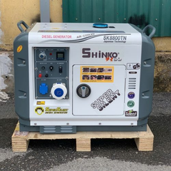 Máy Phát Điện Chạy Dầu 7Kw Shinko SK8800TN Siêu Chống Ồn