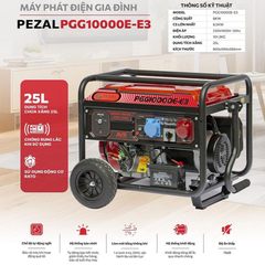Máy Phát Điện Chạy Xăng 10Kva Pezal PGG10000E-E3