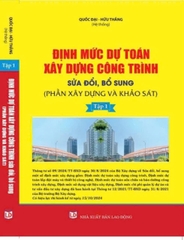 Định mức dự toán xây dựng công trình