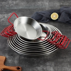 CHẢO INOX HQ 2 QUAI ĐỎ TIỆN DỤNG