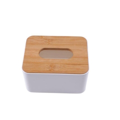 HỘP ĐỰNG GIẤY ĂN MẶT GỖ