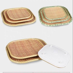 MẸT NHỰA GIẢ MÂY TRE VUÔNG