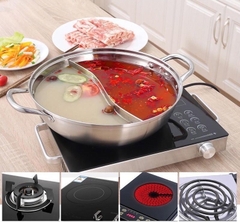 NỒI LẨU INOX 2 NGĂN TIỆN DỤNG