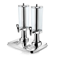 BÌNH 3 NGĂN ĐỰNG NƯỚC HÌNH TRỤ MẠ VÀNG