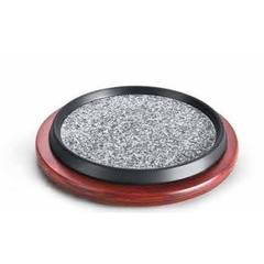 KHAY NƯỚNG ĐÁ ĐẾ GỖ TRÒN