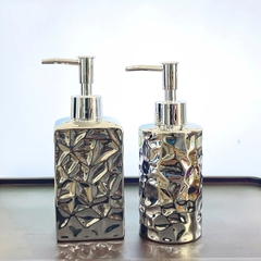 BÌNH ĐỰNG DẦU GỘI SỮA TẮM MÀU BẠC TRÁNG GƯƠNG