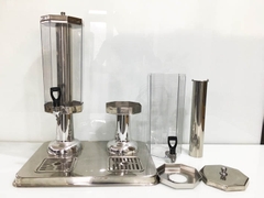 BÌNH ĐÔI ĐỰNG NƯỚC TRÁI CÂY BÁT GIÁC BẠC