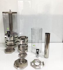 BÌNH NƯỚC TRÁI CÂY BÁT GIÁC ĐƠN BẠC