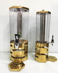 BÌNH ĐỰNG NƯỚC TRÁI CÂY BÁT GIÁC MẠ VÀNG