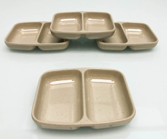 ĐĨA TƯƠNG 2 NGĂN NÂU ĐÁ