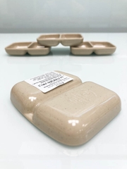 ĐĨA TƯƠNG 2 NGĂN NÂU ĐÁ