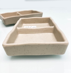 ĐĨA TƯƠNG NHÁM 2 NGĂN NÂU ĐÁ