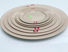 ĐĨA XOÀI OVAL NÂU ĐÁ PV