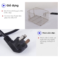 BẾP CHIÊN KHOAI ĐƠN DUNG TÍCH 6L