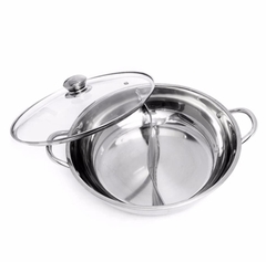 NỒI LẨU INOX 2 NGĂN TIỆN DỤNG