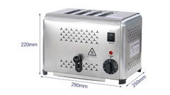 LÒ NƯỚNG BÁNH MÌ NẢY 4 Ô GIÁ TỐT