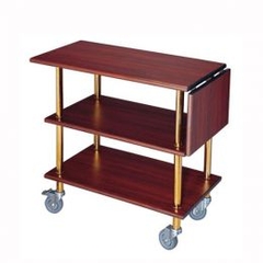 XE ĐẨY PHỤC VỤ BÀN 3 TẦNG BẰNG GỖ