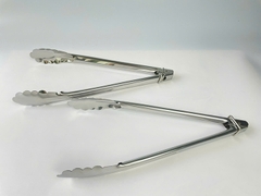 KẸP GẮP THỨC ĂN INOX ĐẦU HÌNH HOA