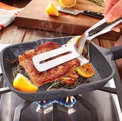 KẸP GẮP THỨC ĂN INOX HÌNH XẺNG