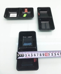 KHAY CHẤM 2 NGĂN PHÍP ĐEN