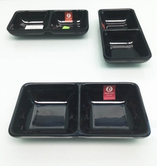 KHAY CHẤM 2 NGĂN PHÍP ĐEN