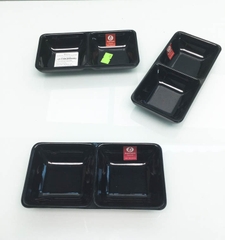 KHAY CHẤM 2 NGĂN PHÍP ĐEN