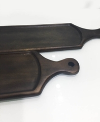 KHAY GỖ DECOR DẠNG VỢT DÀI NÂU