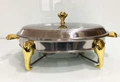 KHAY HẤP BUFFET OVAL NẮP VÀNG