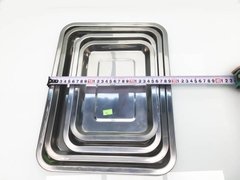 KHAY INOX TEM TÍM CAO 2CM