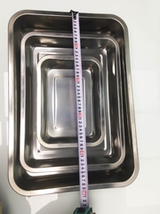 KHAY INOX TEM TÍM CAO 5CM