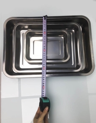 KHAY INOX TEM TÍM CAO 5CM