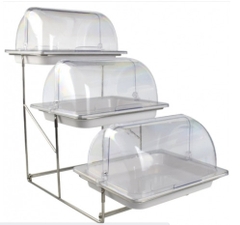 KHAY BUFFET 3 TẦNG CÓ NẮP ĐẬY CAO CẤP