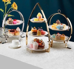 KỆ TRƯNG BÀY BÁNH KẸO HOA QUẢ 3 TẦNG