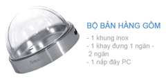 KHAY TRÒN INOX ĐỰNG ĐỒ ĂN SANG TRỌNG