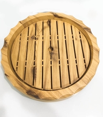 KHAY TRƯNG BÀY SHUSHI GIẢ GỖ TRÒN