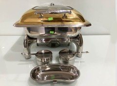 NỒI BUFFET L017 NẮP KÍNH MẠ VÀNG SANG TRỌNG