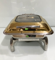 NỒI BUFFET L017 NẮP KÍNH MẠ VÀNG SANG TRỌNG