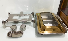 NỒI BUFFET NẮP KÍNH MẠ VÀNG