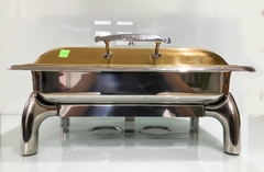 NỒI BUFFET NẮP KÍNH MẠ VÀNG